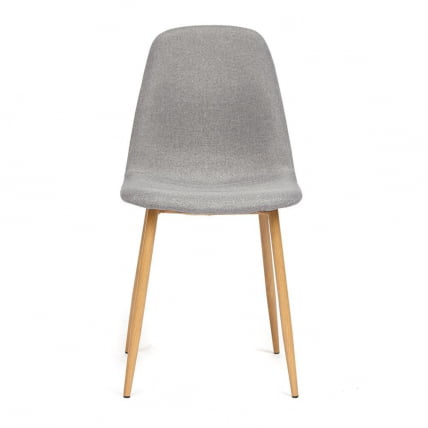 Стул BREEZE (mod. 4724) металл/ткань, 44х48х87см, серый/натуральное дерево_1