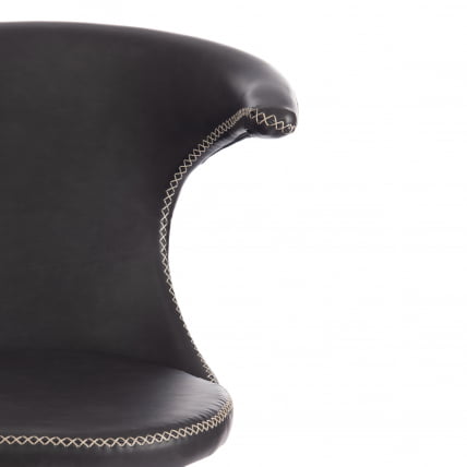 Стул FLAIR (mod. 9020) экокожа/металл, 60 х 56 х 78 см , серый 22/черный_5