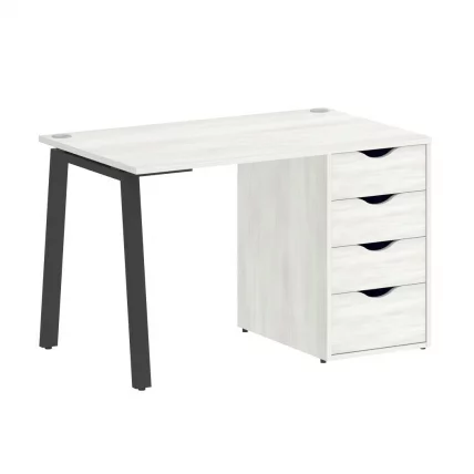 Стол письменный HOME OFFICE VR.SP-3-118.4.A Снежная Платина/Антрацит металл_0