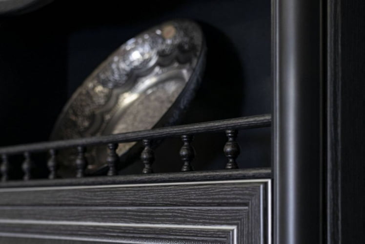 Кухонный гарнитур угловой Италия №07 Черный Дуб темный_15