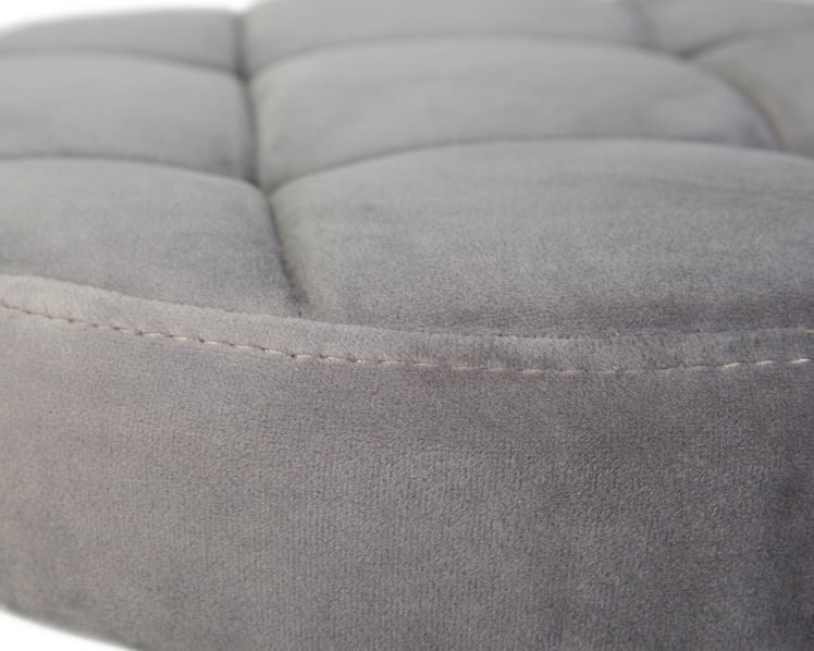 Табурет барный DOBRIN BRUNO BLACK велюр Серый MJ9-75_2