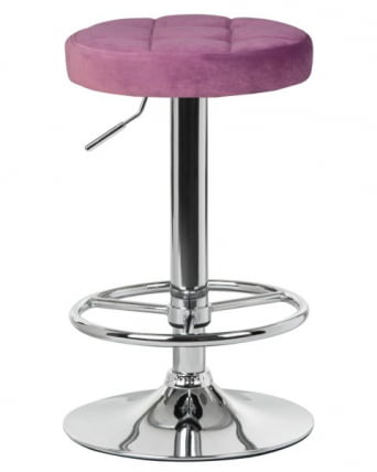 Табурет барный ДОБРИН БРУНО (пудрово-сиреневый велюр (МДЖ9-52)) 2 шт / DOBRIN BRUNO (MJ9-52))_1