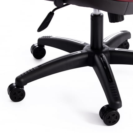 Кресло RACER кож/зам/ткань, металлик/бордо, 36/13_16