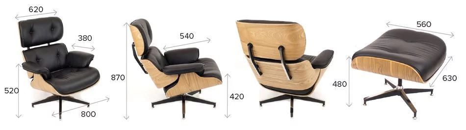 Кресло-реклайнер Everprof Relax кожа Черный_5