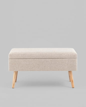 Банкетка Сторми с ящиком бежевый_4