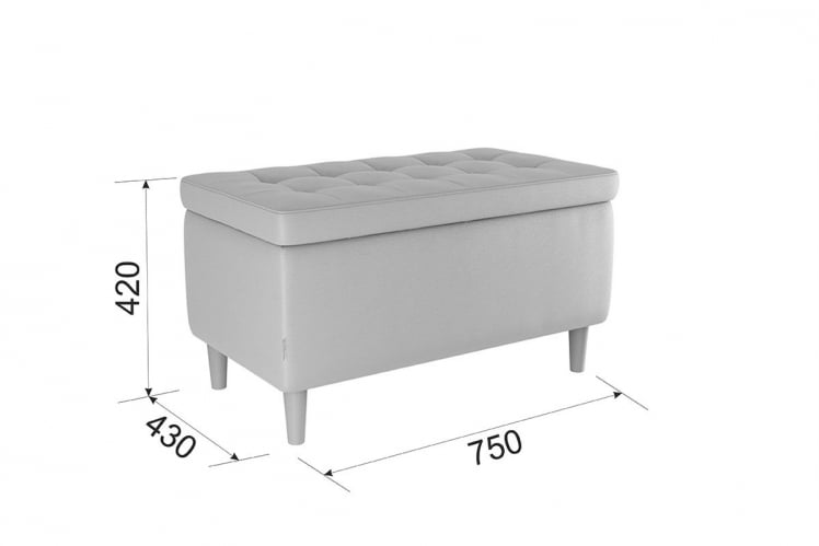 Пуф Чарли PM-004.1 крем (экокожа)_2