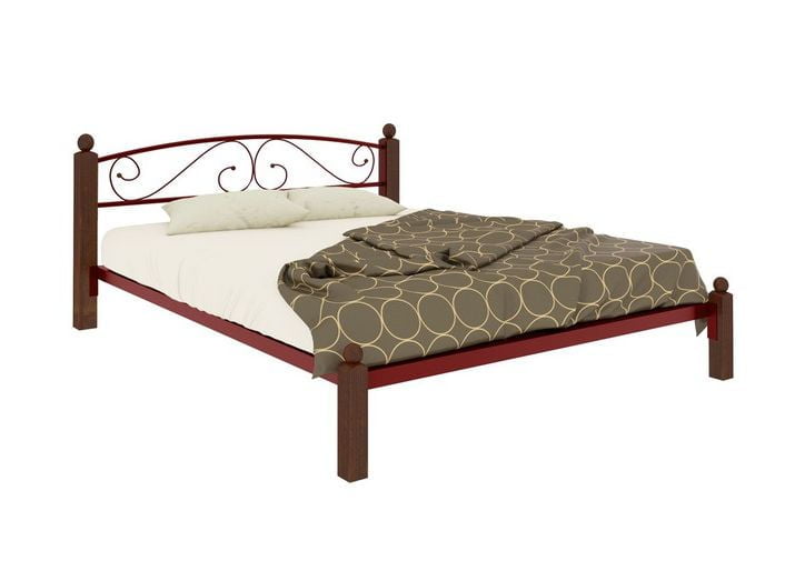 Кровать Вероника Lux 1200х1900 Красная_0