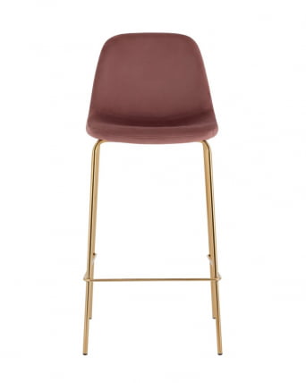 Комплект из двух стульев Валенсия SN велюр пыльно-розовый золотые ножки (2 шт)_2