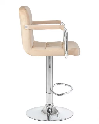 Стул барный DOBRIN KRUGER ARM Бежевый велюр MJ9-10_2