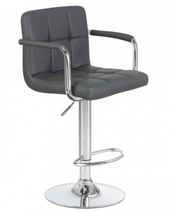 Стул барный DOBRIN KRUGER ARM (серый) 2 шт_2