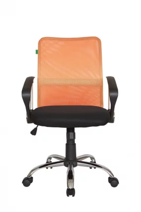 Кресло оператора Riva 8075 Черный-оранжевый_1