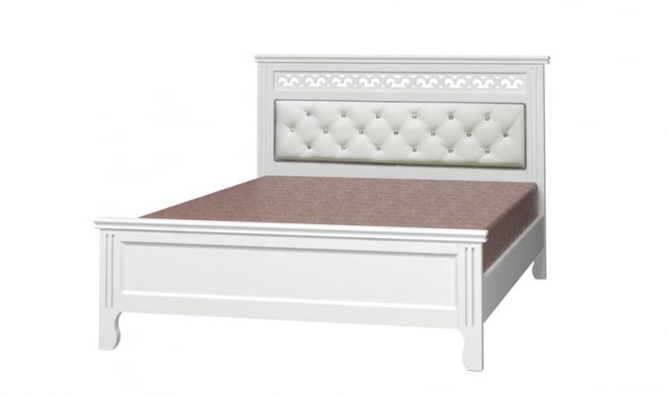 Кровать из массива Грация 200х160 Белый Античный_1