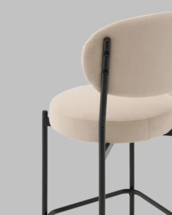 Стул Полубарный Бриф DD ПБ велюр бежевый_5