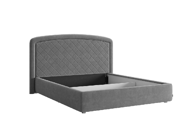 Кровать 1.6 Сильва 2 с подъем. механизмом ZP.KM1.6-18 пудра (велюр)_2