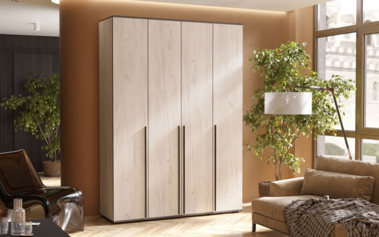 Шкаф Норд 4-х ств. Крафт белый_1