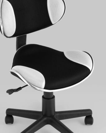 Стул офисный QZY Черно-белый_4