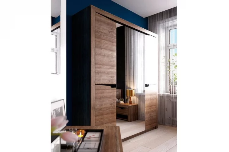 Шкаф для одежды 4-дверный Соренто 01 Дуб Стирлинг_3