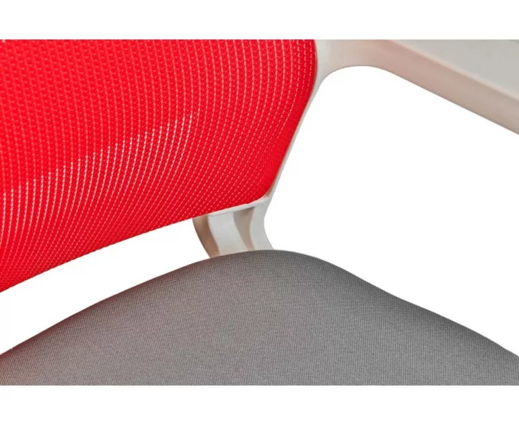 Кресло офисное Бит белый пластик Красный_4