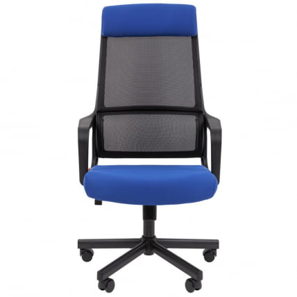Кресло руководителя Chairman 590 ткань/сетка Синий_2