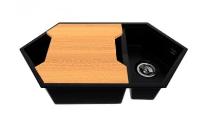 Разделочная доска Кит Кракен CРЕЕК-1 массив бука дерево 450*423*25 78170 / Kit Kraken CREEK-1_0