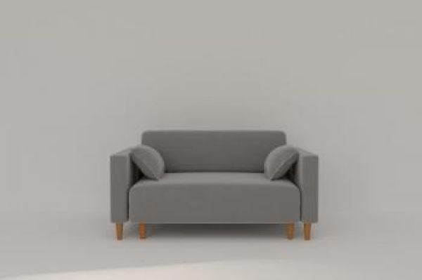 Диван прямой Урвик (Berhouse) Цвет фасада: Серый велюр; Тип: Прямой; Материал фасада: Металл/Велюр_5