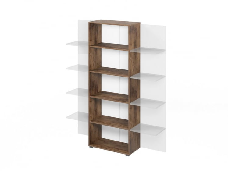 Стеллаж дополнительный LEMO L-641 Таксония шоколадная_0