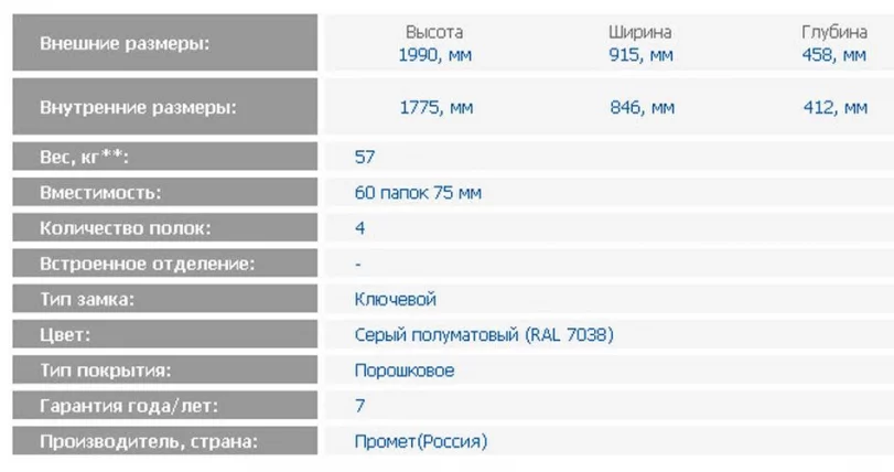 Металлический шкаф Шкаф NM.1991_1