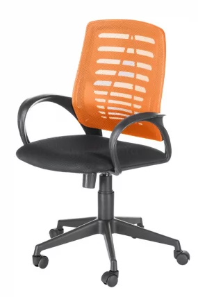 Кресло Ирис люкс TW Черный-оранжевый_3