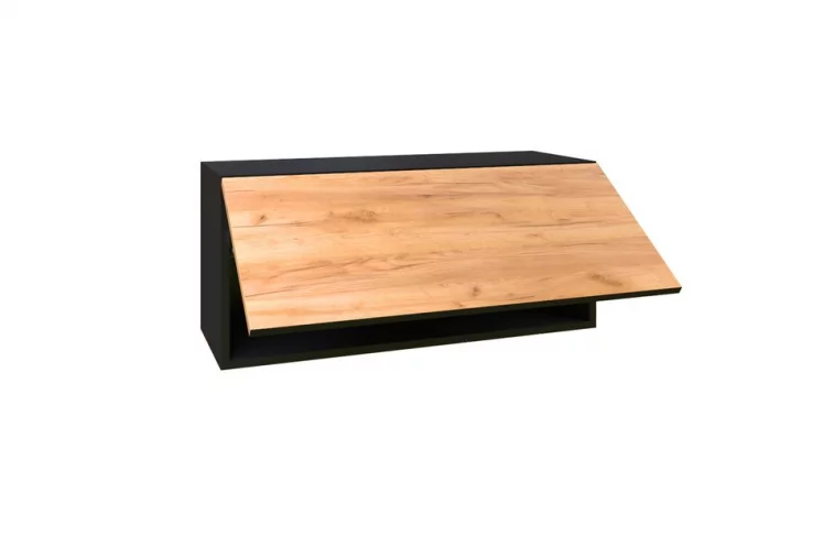 Шкаф кухонный 800 горизонтальный Шервуд ЛД 281.750.000.045 Черный Дуб золотой_1