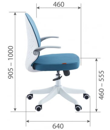 Детское компьютерное кресло CHAIRMAN CH107 ткань розовый (M)_5