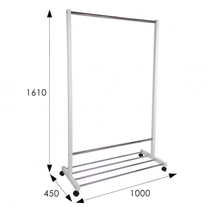 Вешалка общественная В 35Н Белый_4
