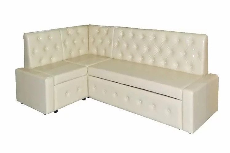Диван угловой с ящиками Зефир Комбинация 4 Остин Крем_0