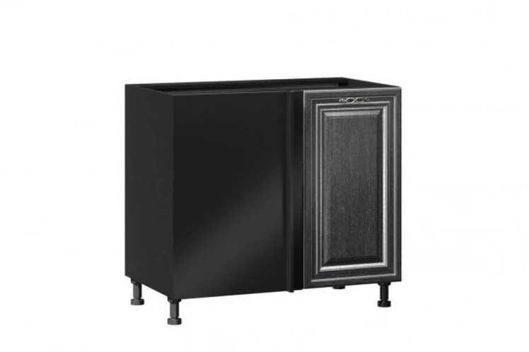 Тумба кухонная угловая 1000 Италия ЛД 275.216.000 Черный Дуб темный_0