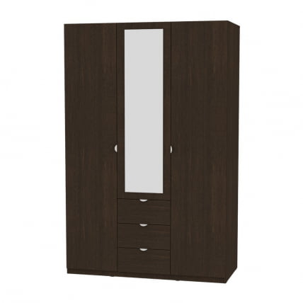 Шкаф распашный Р-198х135х45-3-ТР-М(Венге) / R-198х135х45-3-TR-M(Венге)_0