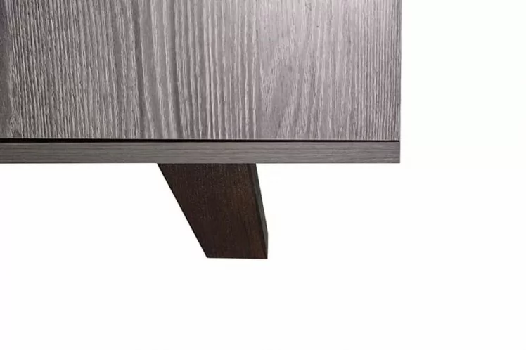 Шкаф двухстворчатый Элена Лайт 2 Ясень Черный Бодега Белый_3