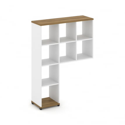 Надставка на стол высокая без наполнения CONCEPT CN.NV-001 Сандал Янтарный Белый бриллиант Черный металл_0