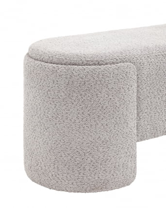 Банкетка Taks букле Светло-серый_2