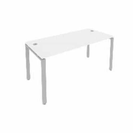Стол письменный METAL SYSTEM Б.СП-4 Белый/Серый_0