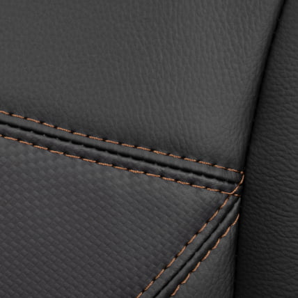 Кресло Арена металБЛ кож/зам, черный/черный карбон, 36-6/карбон черный / Arena metalBL_13