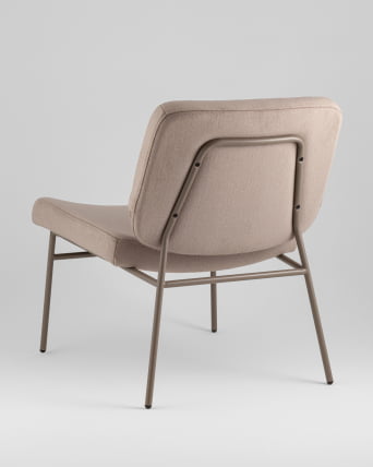 Кресло Эбигейл велюр бежевый, каркас бежево-серый_5