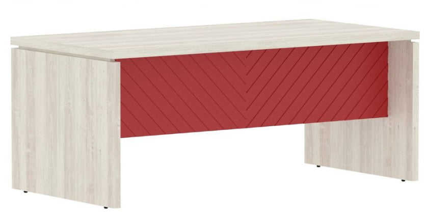 Стол руководителя Torr LUX TLST 189 Сосна Эдмонд Красный_0