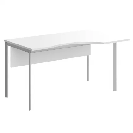 Стол эргономичный IMAGO-S CA-1SD(L/R) белый алюминий_0