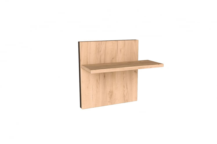 Полка навесная Норд ЛД.677.130.000 Дуб золотой/Чёрный_0