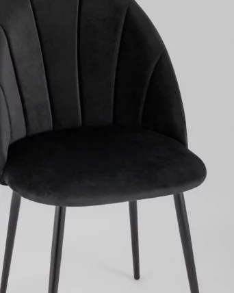 Стул Логан велюр Черный_7