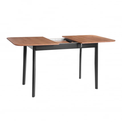 Стол Соната Люкс раздвижной/Sonata Lux extension table массив сосны, антик/черный, 120-(150)х75х73 см_1
