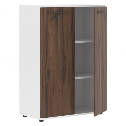 Шкаф с глухими средними дверьми ЕДИС ЕМCС 85.1 Дуб Денвер темный Мокко Белый / EDIS EMCS_1