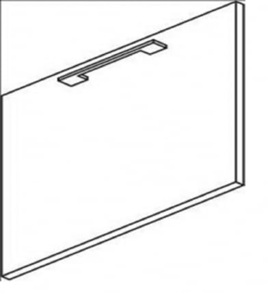Дверь ЛДСП для стационарной тумбы YALTA LT-D4 Пр Мокко_0