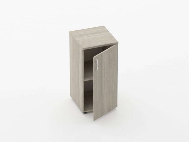 Шкаф низкий закрытый Glassy 6.08.13Пр Дуб сантана светлый_1