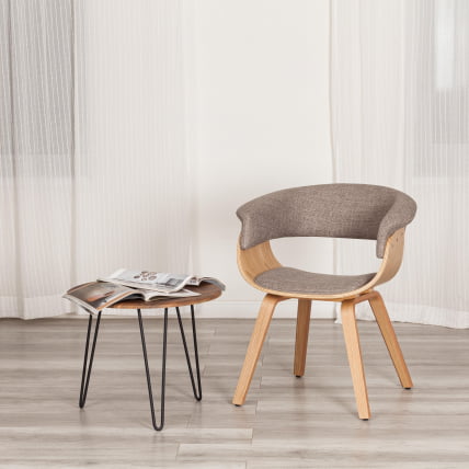 Стул VIMTA (mod.8021) дерево / ткань, 69х56х77 см, натуральный/бежевый, Aimcasa 5_11