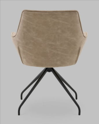 Кресло вращающееся Кимберли рогожка/замша бежевый_3